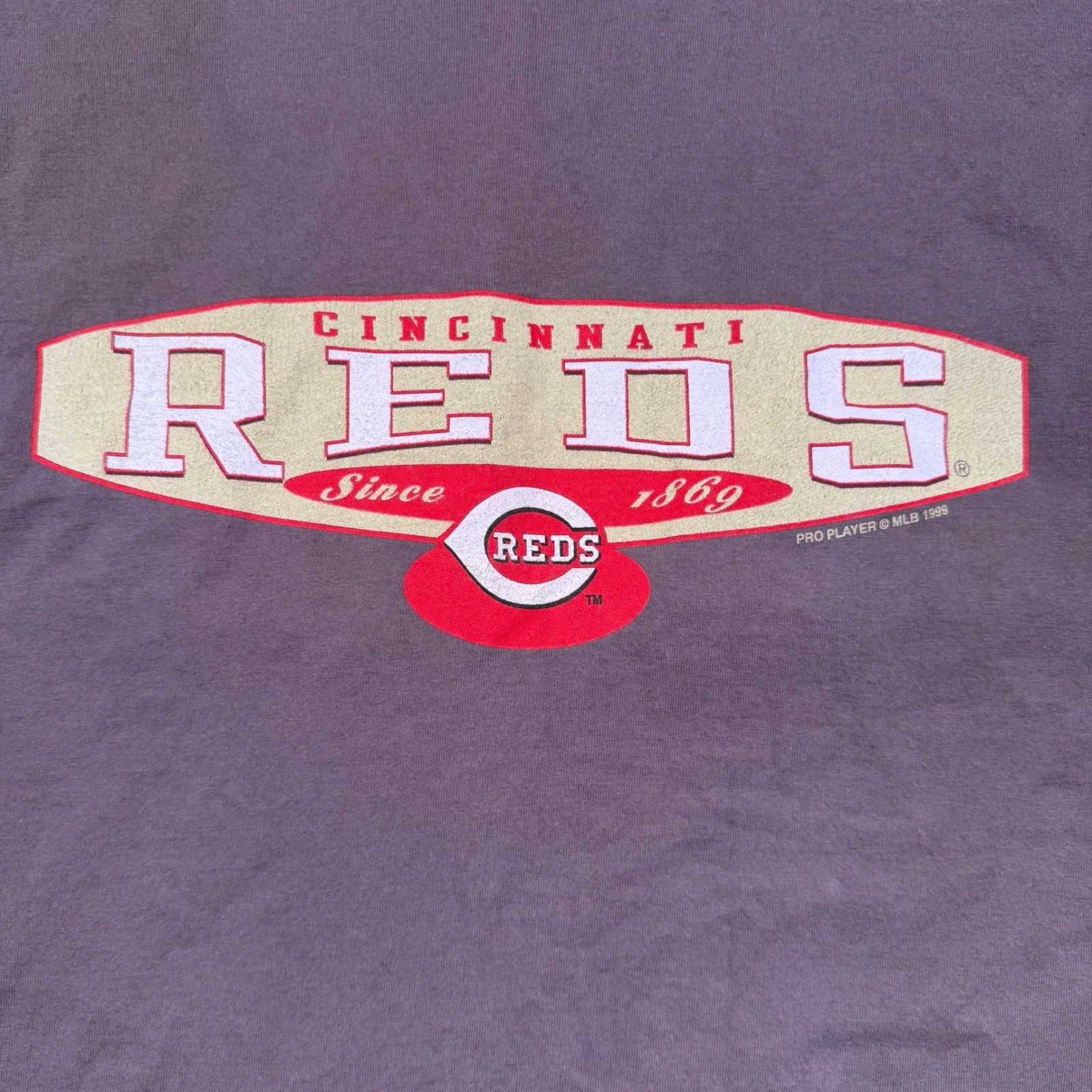 Vintage 1999 Pro Player Cincinnati Reds Baseball Graphic Tee Mens Large 90s MLB gallery