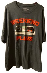 Nintendo Entertainment System Weekend Plans XXXL T-shirt 2018 New Without Tags