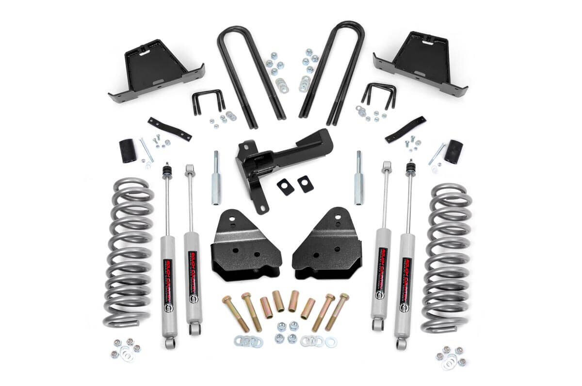 Rough Country 4.5″ Lift Kit with N3 Shocks for 05-07 F250 F350 V10 Diesel 4WD