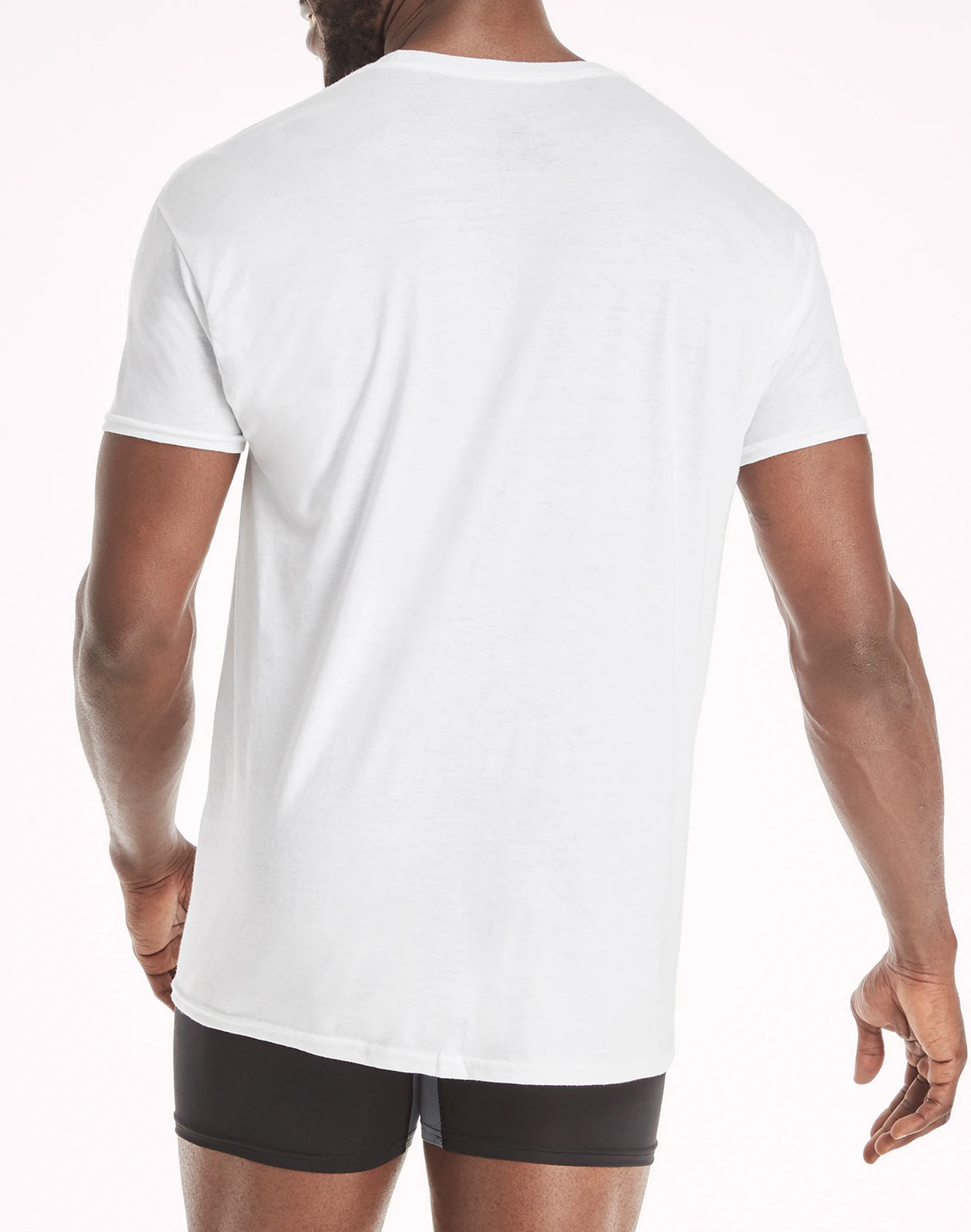 Hanes 3-Pack Men T-Shirt Tee Comfort Fit White Crew Neck Undershirt Short Sleeve gallery