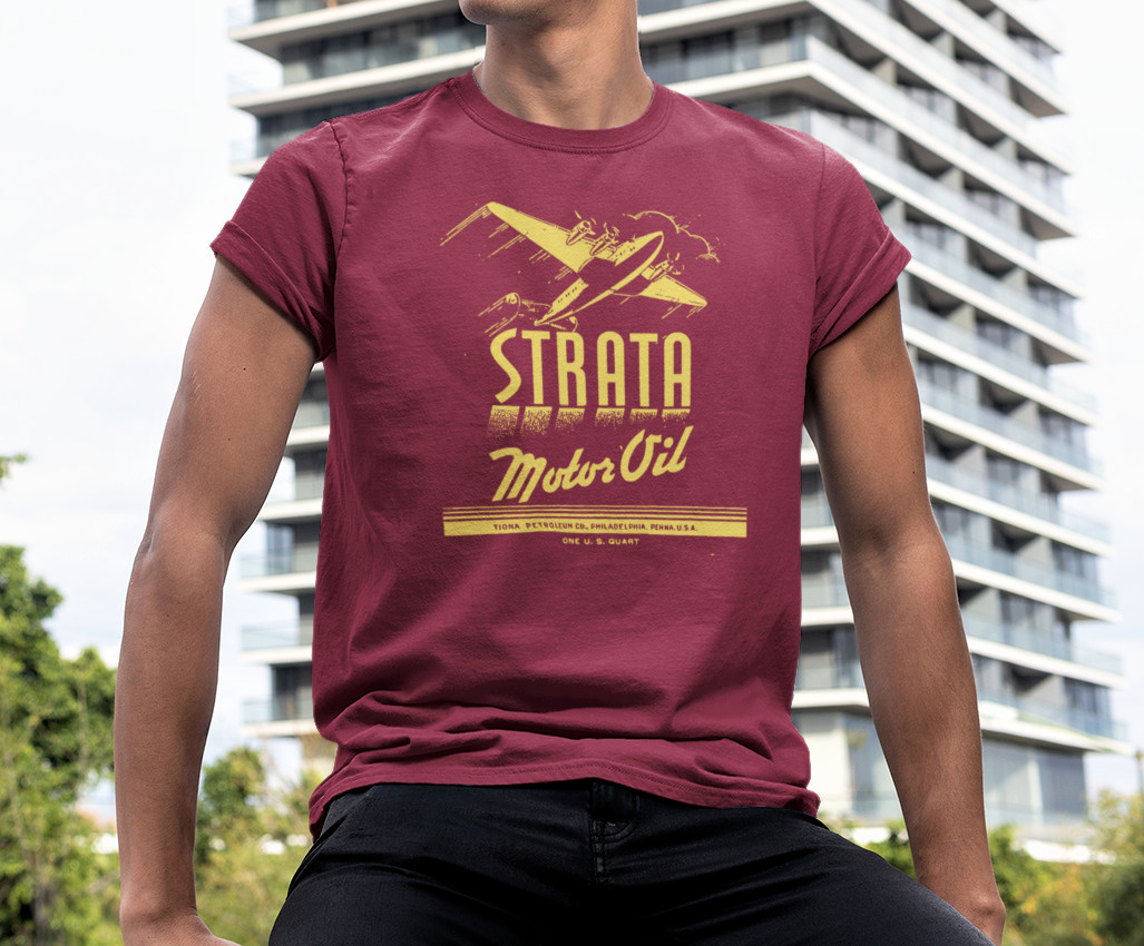 ON SALE: Cool Vintage STRATA Oil Can Silk Screened Graphic T-Shirt gallery