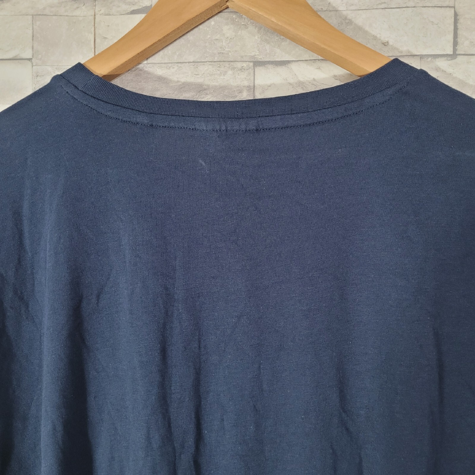 Mens SLAZENGER T Shirt Top Blue 2XL Dark Round Neck XXL Cotton Jersey gallery