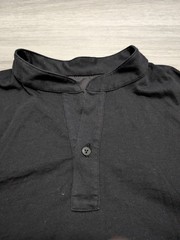 Lufthansa Porsche Design Mens Special Edition Van Laack Henley Shirt Black Large