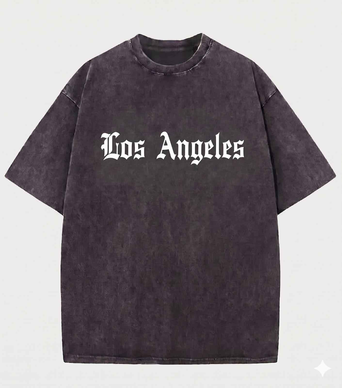 Vintage Wash Los Angeles Graphic Tee Oversized Hip Hop Streetwear T-Shirt Men gallery