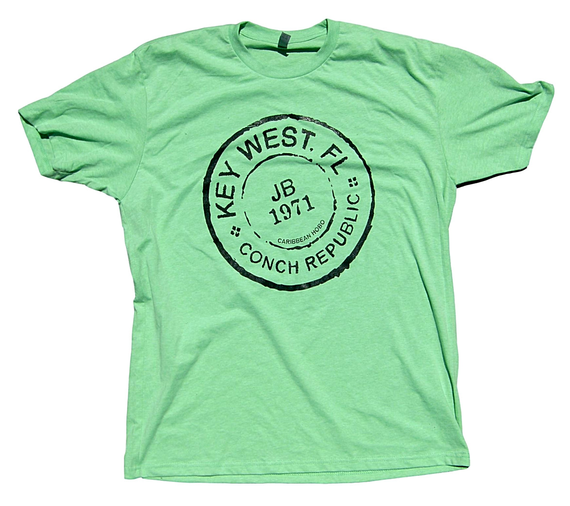 Caribbean Hobo Key West Conch Republic Post mark T-shirt Beach island rum ocean gallery