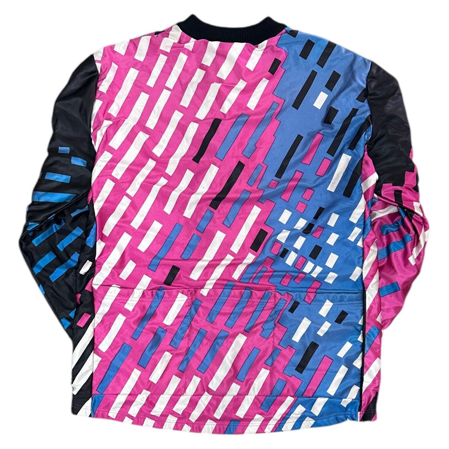 Vintage Cycling Jersey Top Full Zip Thick Warm Retro 90s Multicoloured Mens 3XL gallery