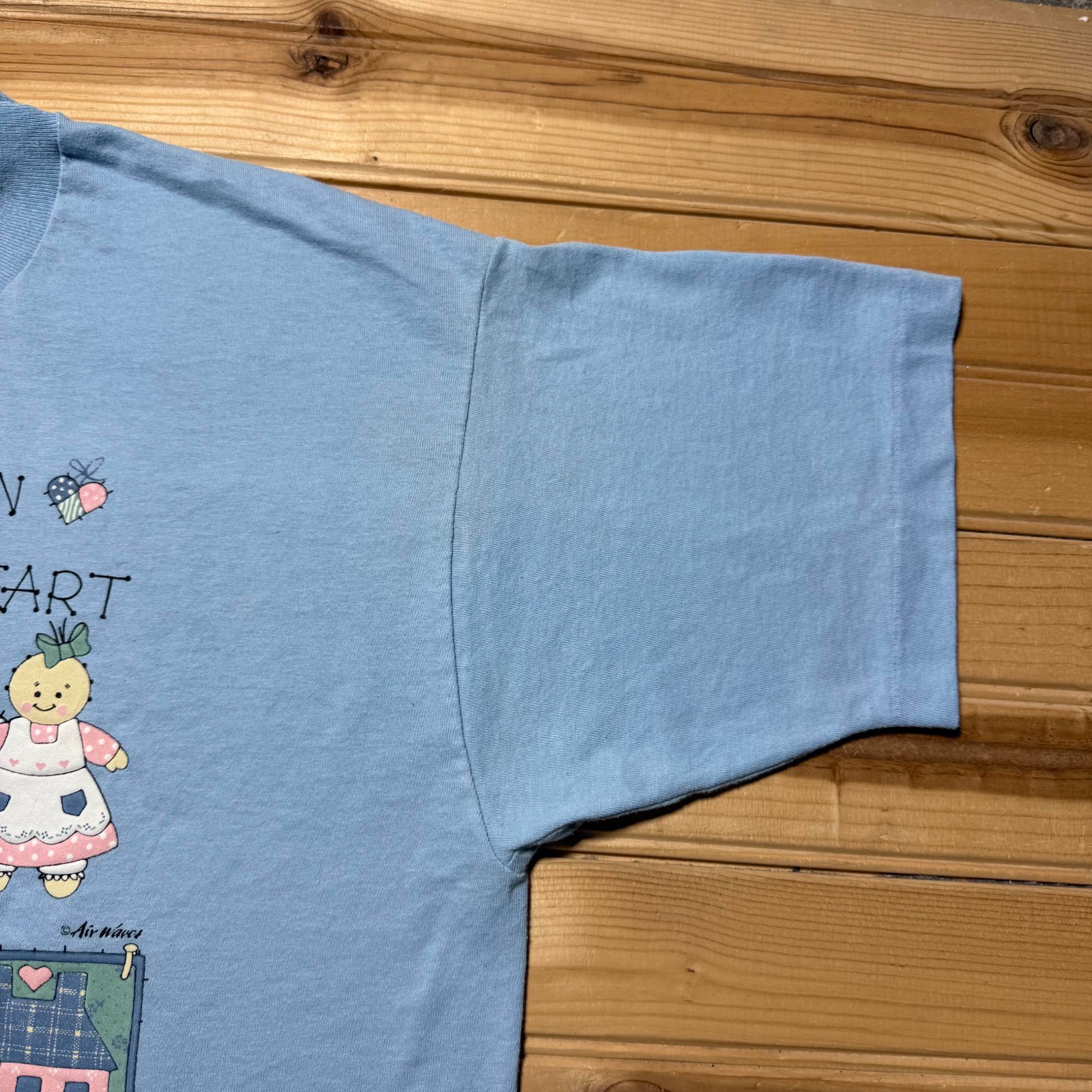 Vintage 90s Grandchildren Are Pieces From The Heart Quilt Patchwork Shirt Large gallery