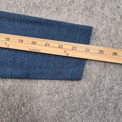 Bugatchi Uomo Shirt Mens Medium Blue Long Sleeve Quilted Shoulder Pocket Tee
