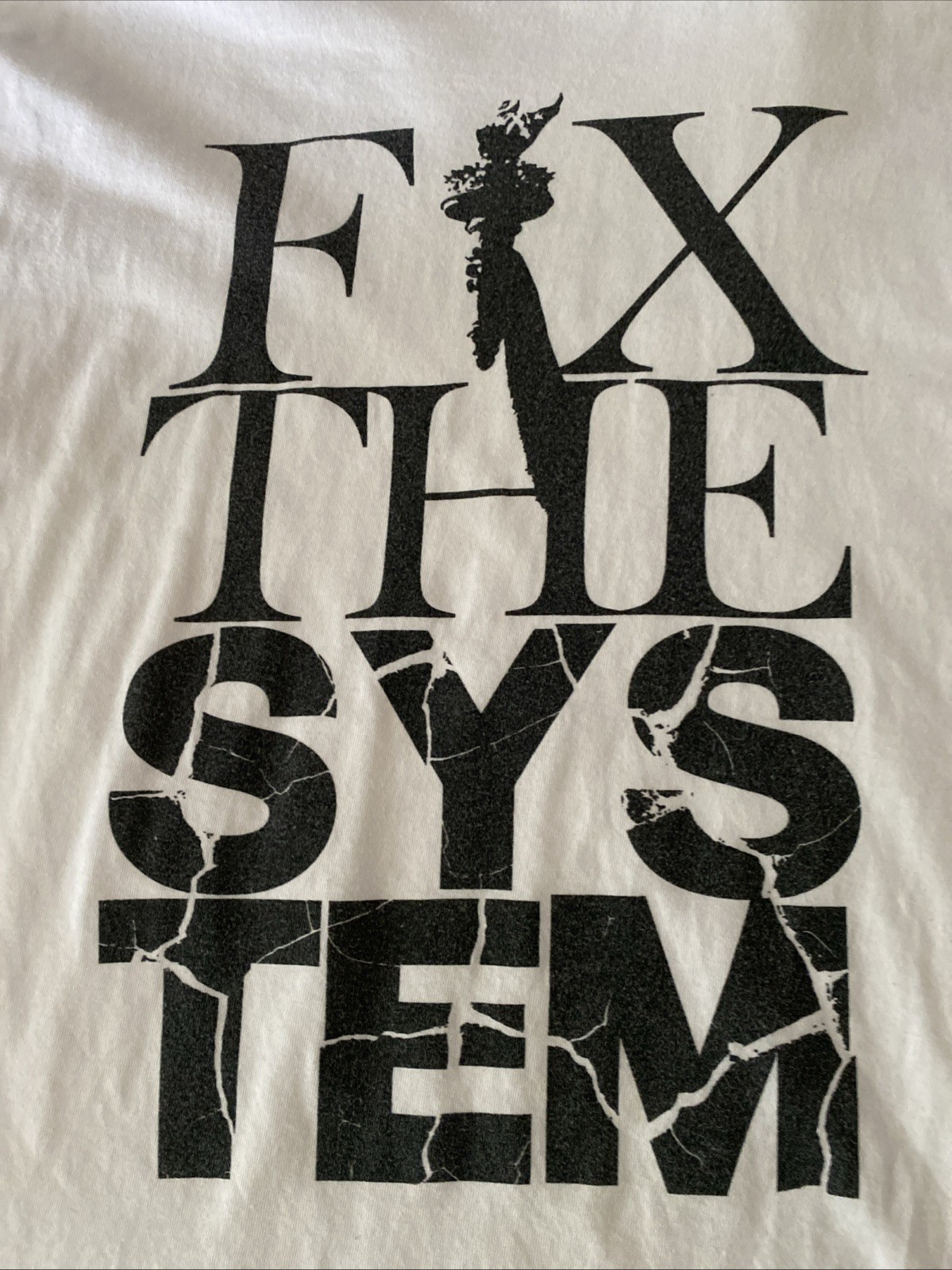 KITH Box Logo Fix The System White Medium T Shirt Justice! gallery