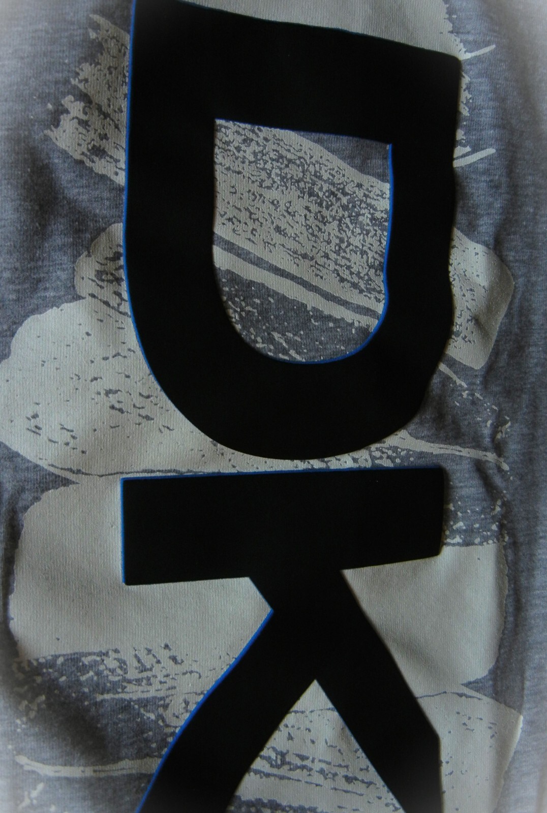 DKNY Muscle Cut HEAT HEATHER Grey Dress T Shirt White Blue $OLD OUT SEXY SIZE XL gallery