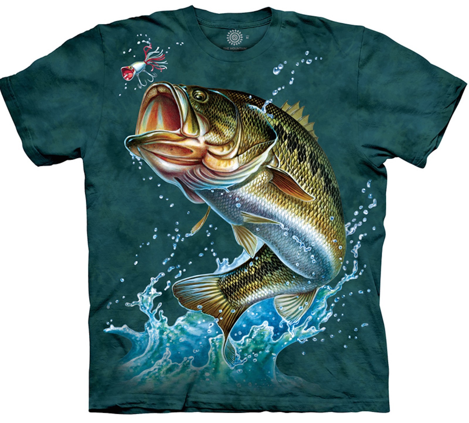 Bass River Fish Fishing Marine Aquatic Ocean Green Mountain Cotton Shirt S-5X gallery