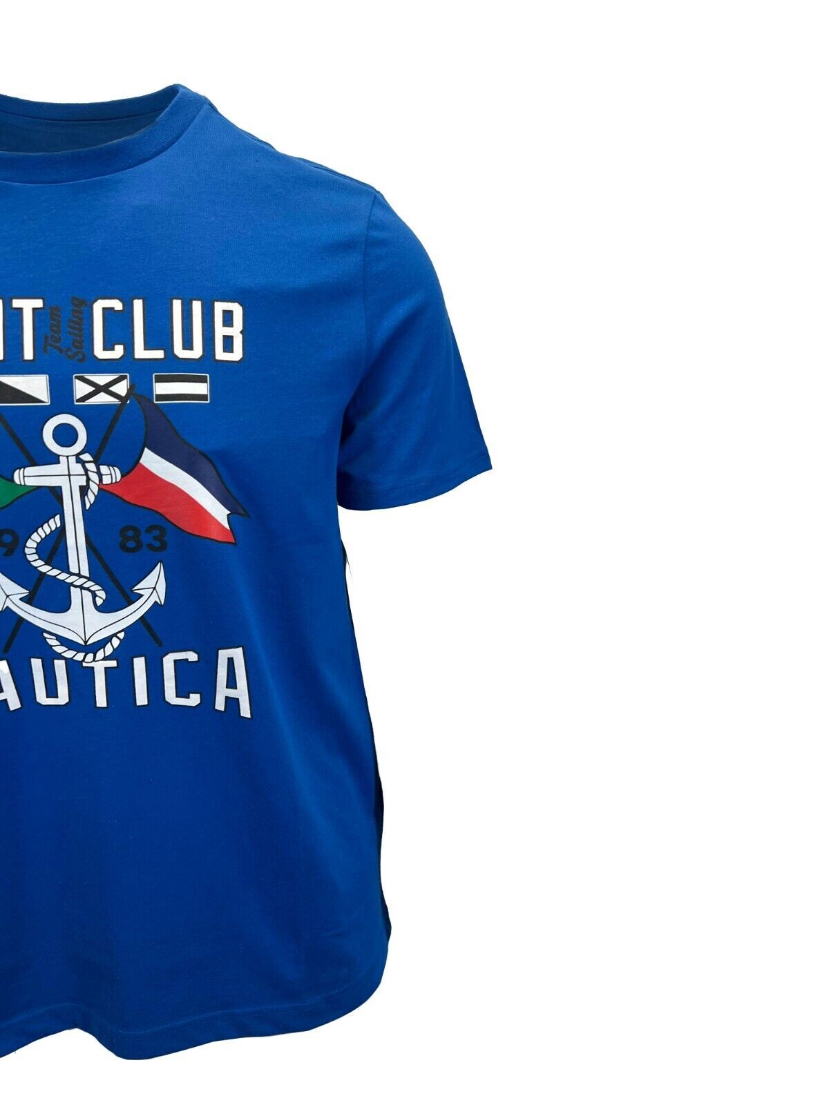 Nautica Men's Blue T-Shirt Yacht Club Graphic Tee (S08) gallery