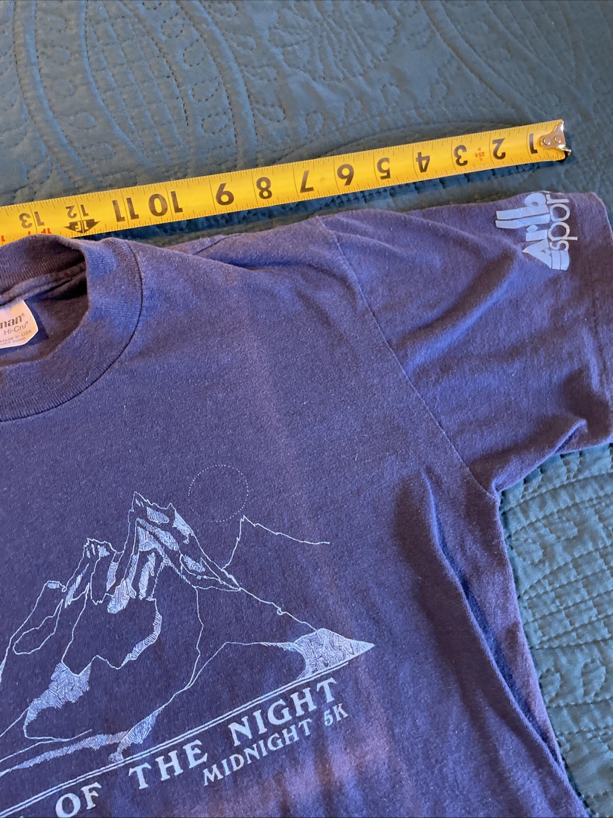 1980's Stedman Hi- Crew Graphic Runners T-Shirt, Heat Of The Night, S-M gallery