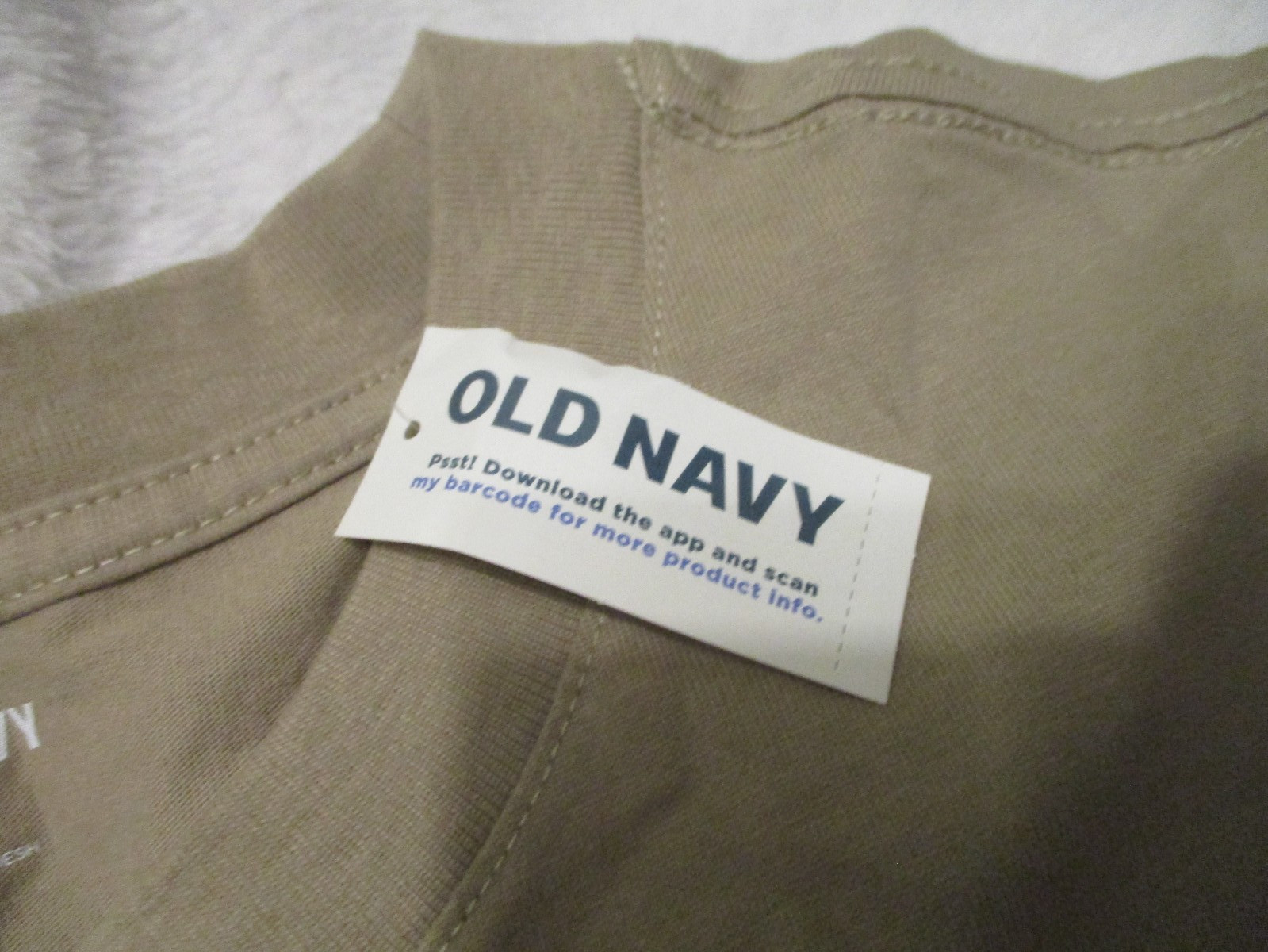 Old Navy Tan (Heavy Duty) XXL Long Sleeve Men T Shirt NWT! FREE SHIPPING gallery