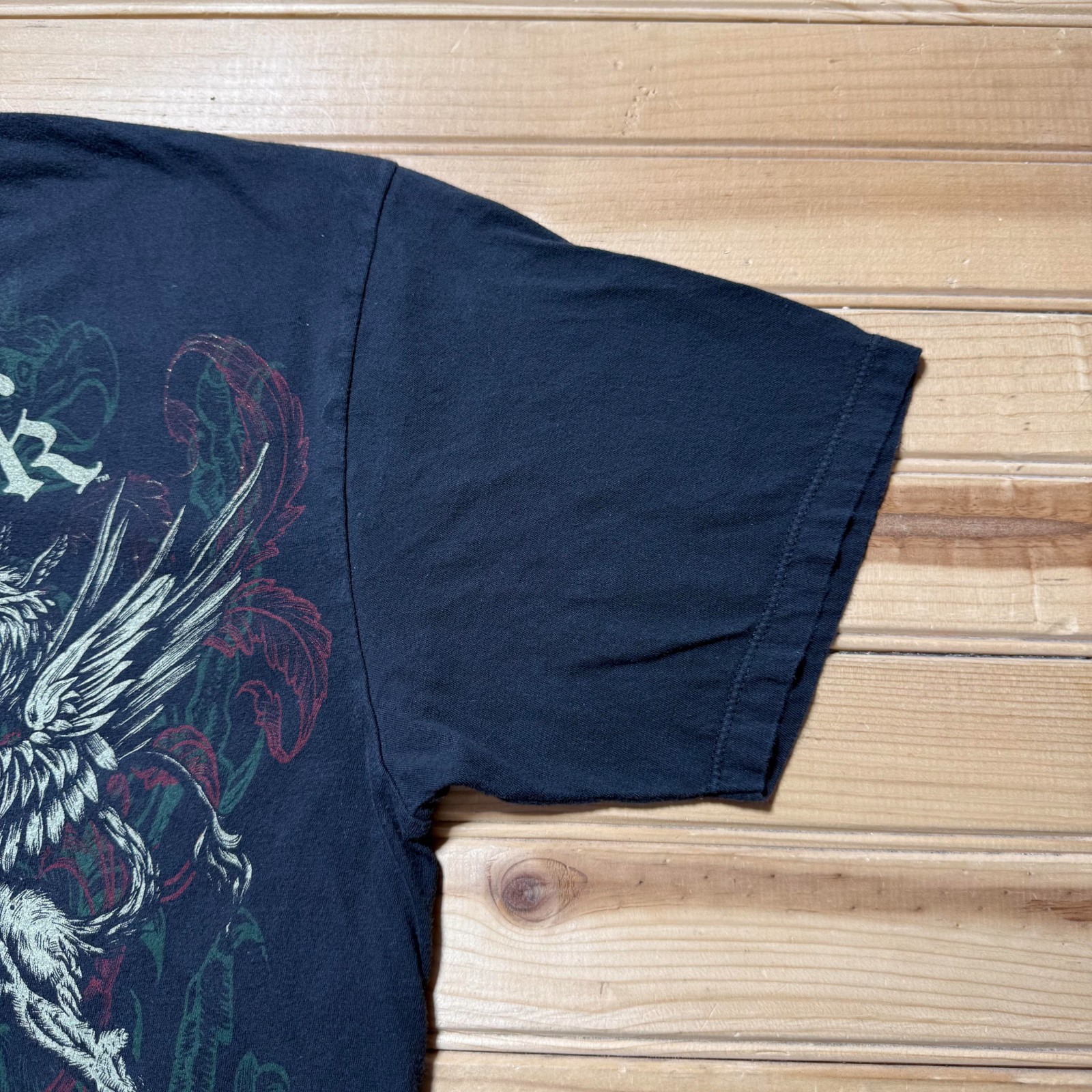 Vintage Y2K Miami Ink Skull Grunge Tattoo Biker Goth Streetwear Shirt - Size XL gallery