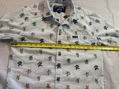 Grateful Dead Section 119 Dancing Bears Shirt Mens S Small Short Sleeve Oxford