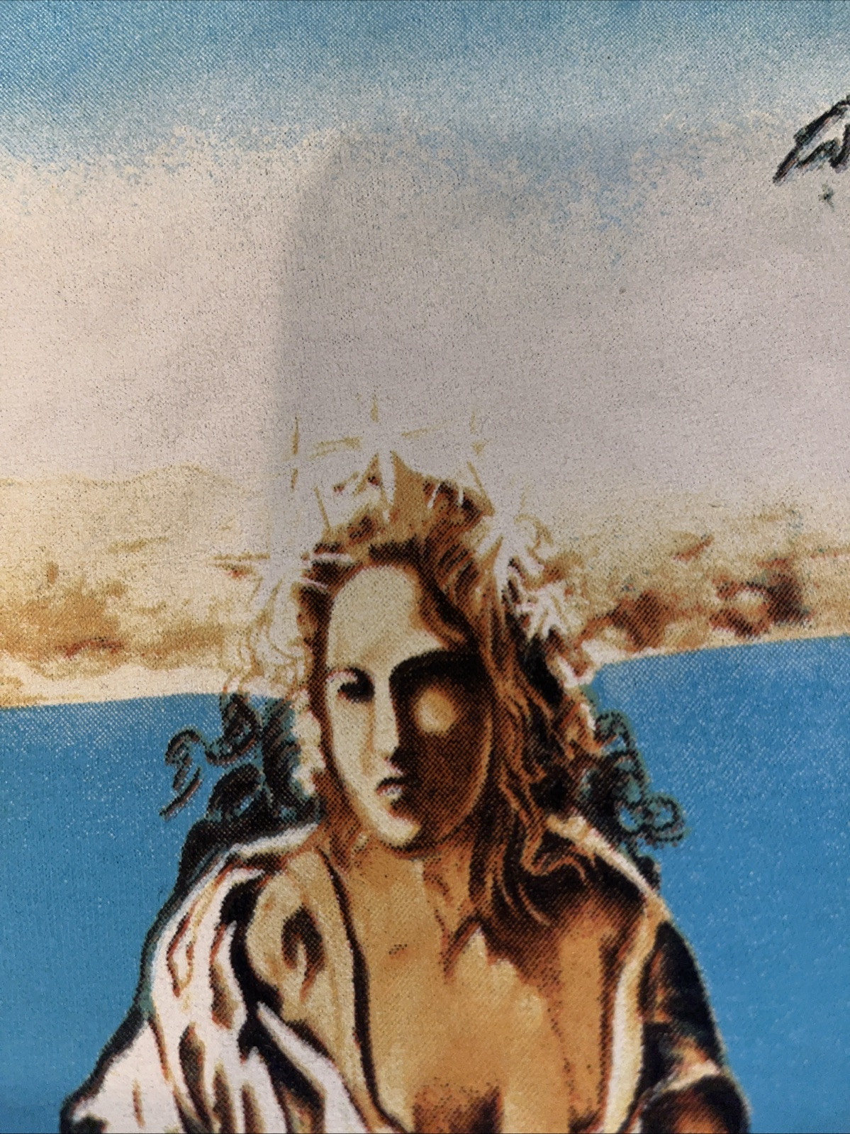 Surreal Mermaid Ocean Mens T-Shirt Size M Beach Art Graphic Blue Surf Poseidon gallery