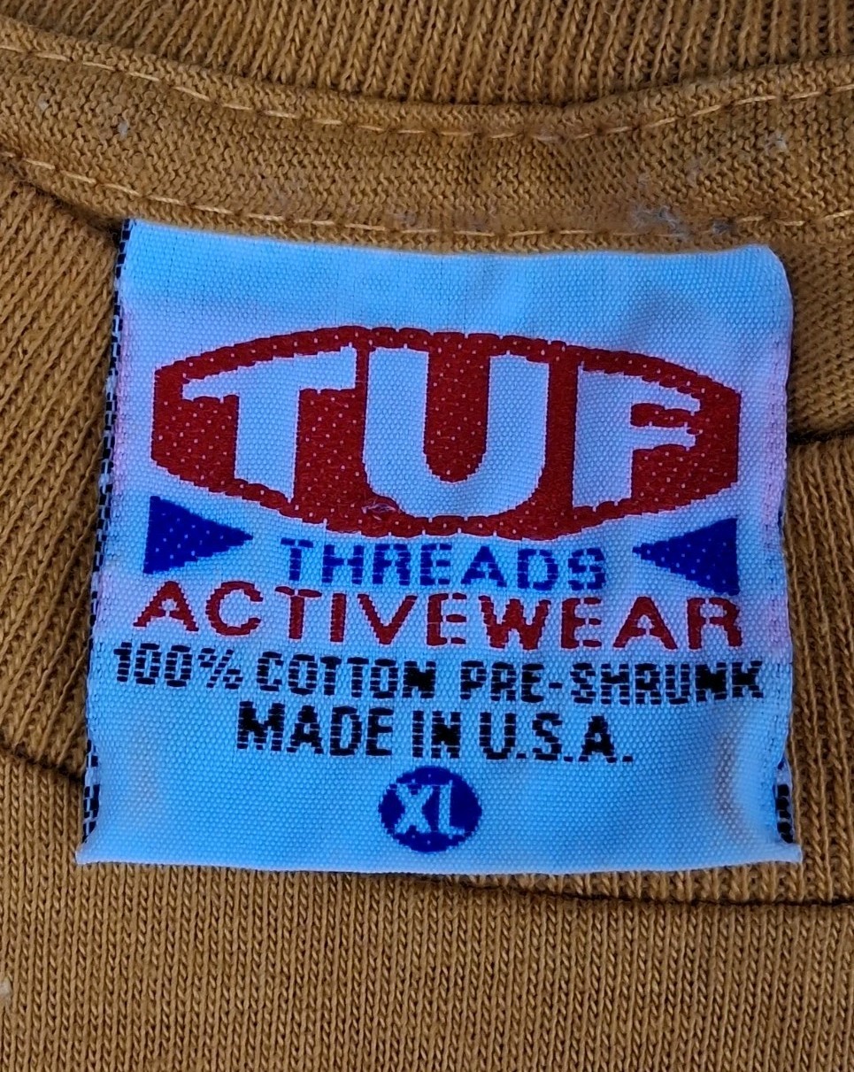 Vintage Whatever Shirt Mens XL TUF Threads Crewneck 90s Single Stitch USA gallery
