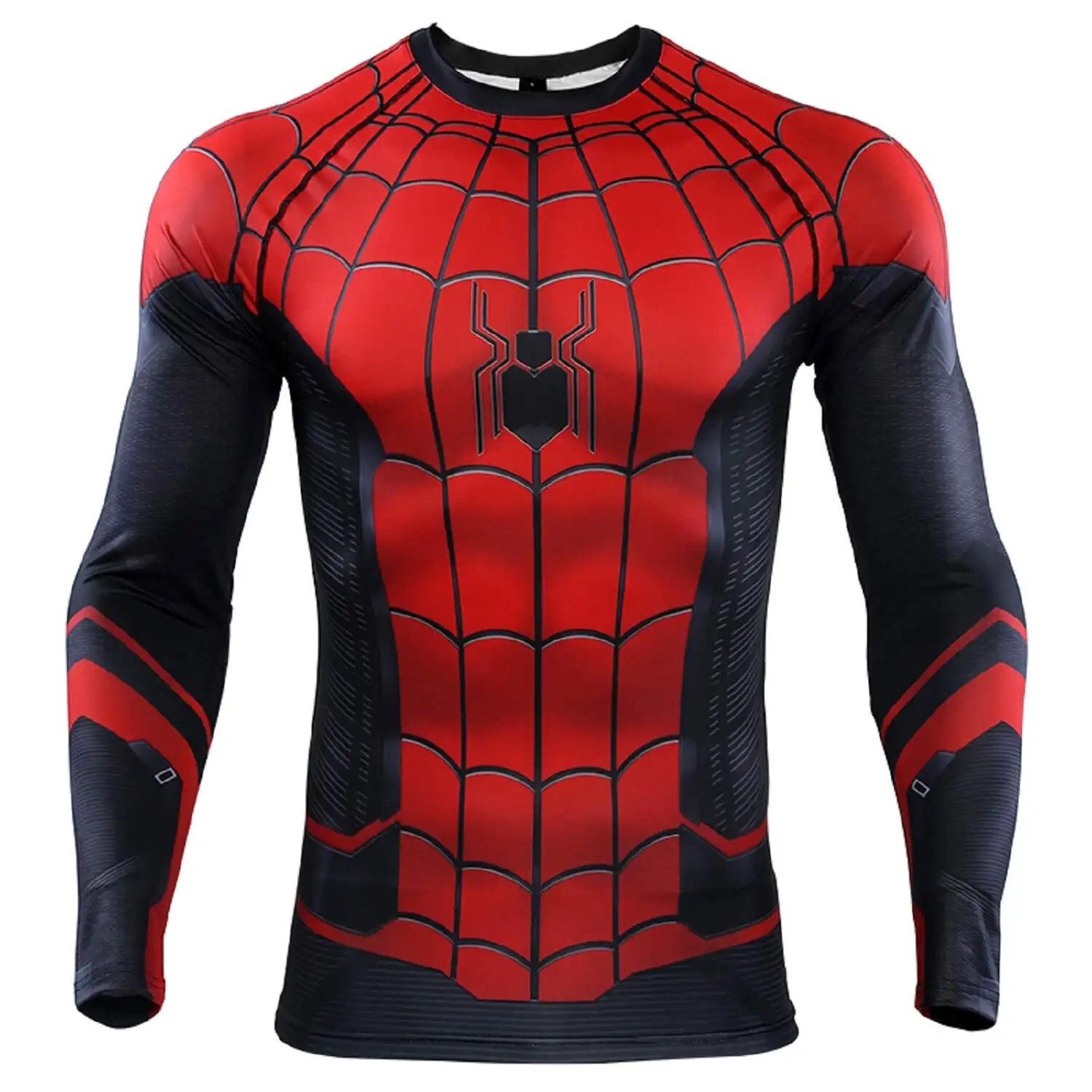 Men's T-shirts Spider Superhero Compression Tights Long Sleeve Tops Tee Gym gallery