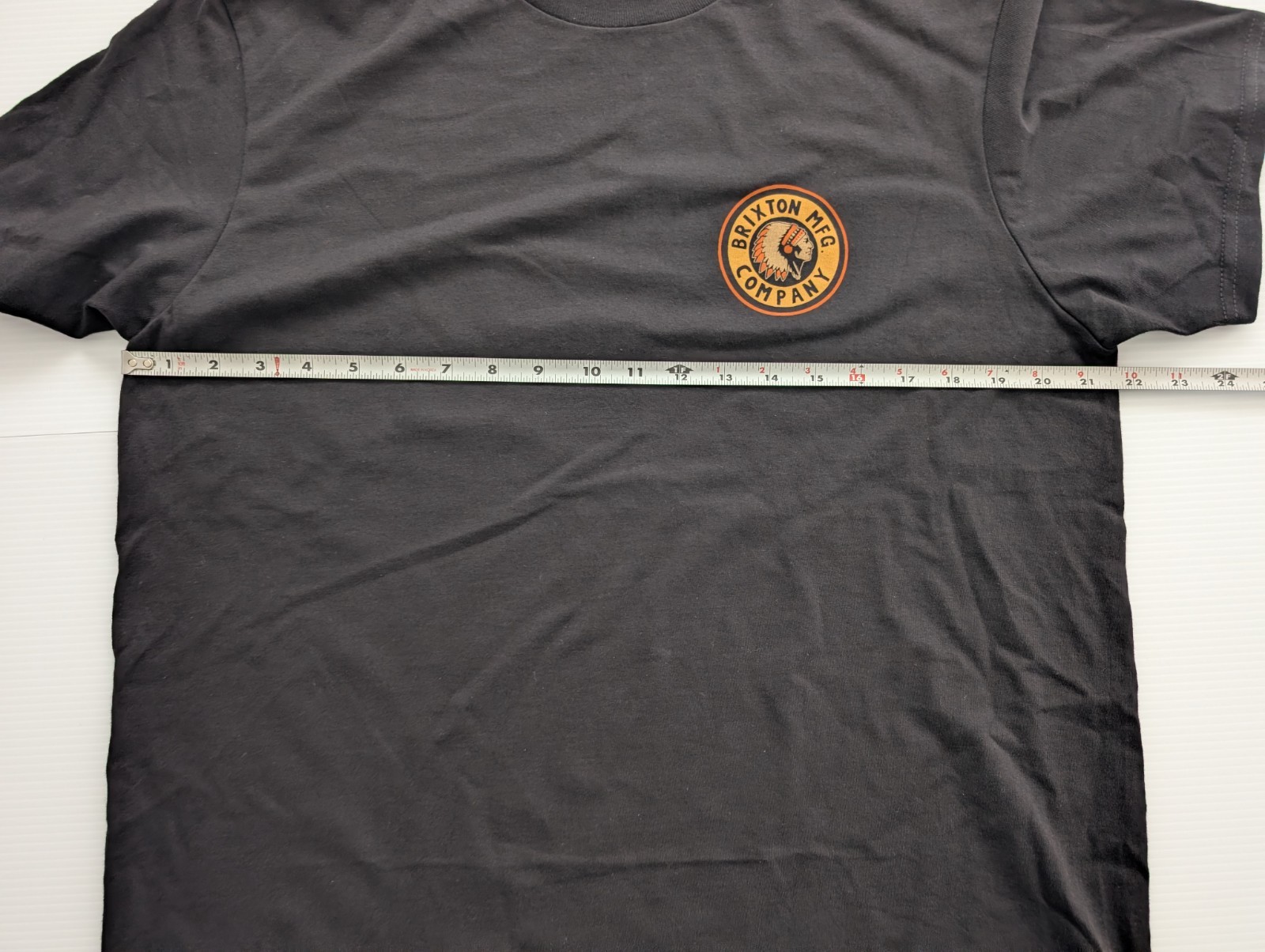Brixton MFG Company Graphic T Shirt Black Standard Fit Cotton Tee gallery