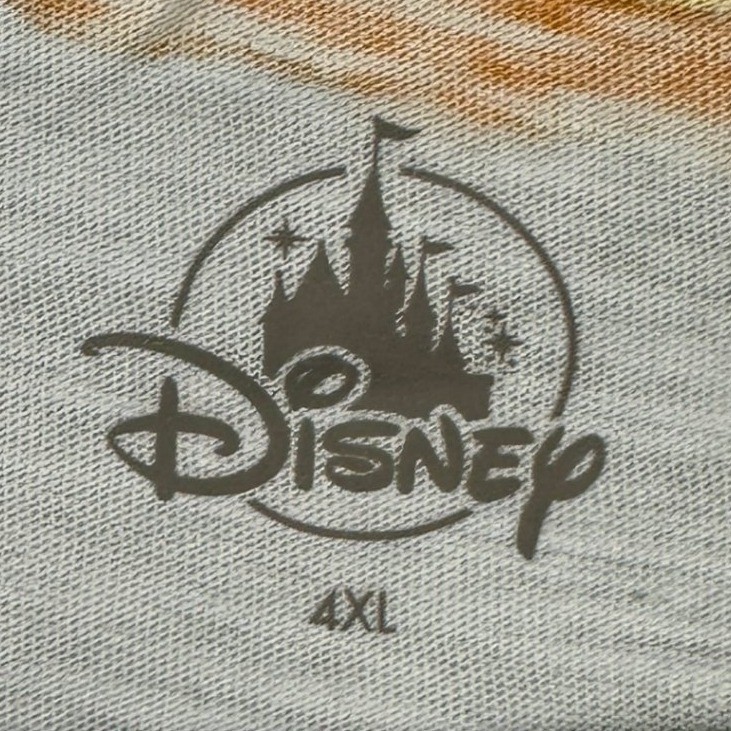 NEW Disney T-Shirt Mens 4XL Blue Mickey Mouse Pizza Slice All Over Print Tee gallery