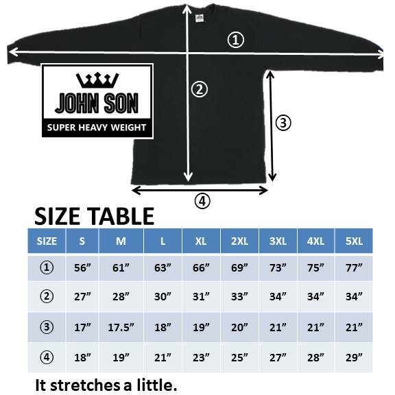 Plain Thermal T-shirts BULK Round Neck [ JOHN SON ] Super Heavy Weight [S ~ 5XL] gallery