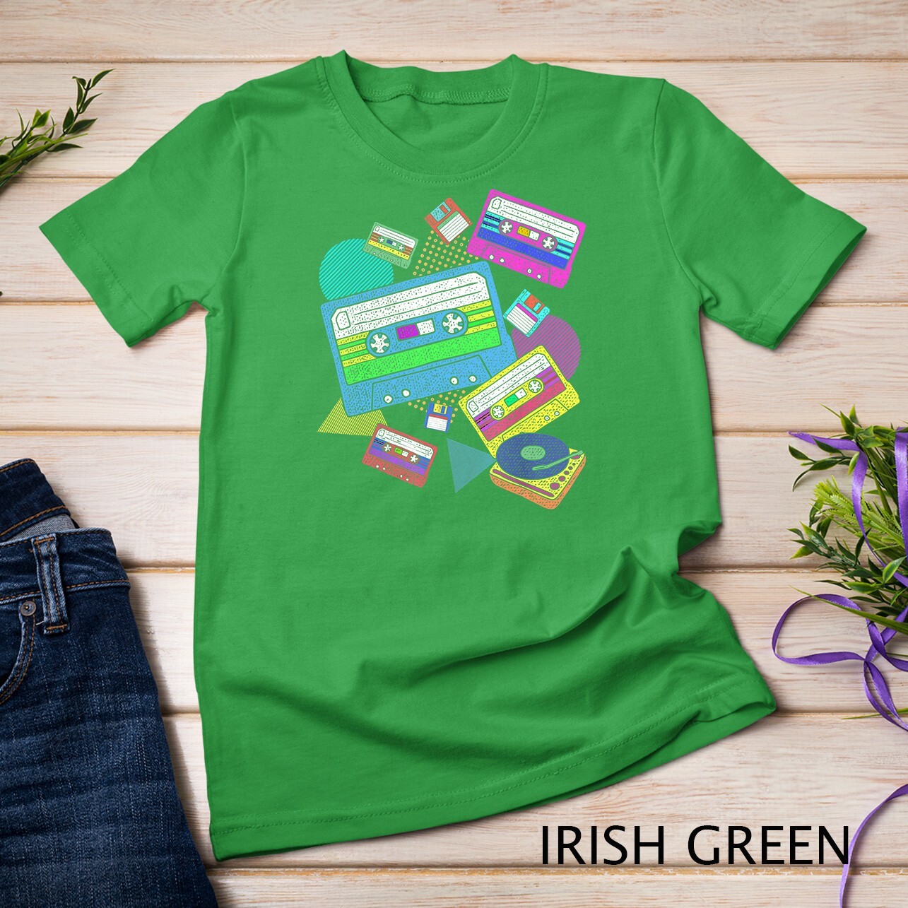 Eighties Theme Party Retro 80s Music Cassette 80s T-Shirt Unisex T-shirt gallery