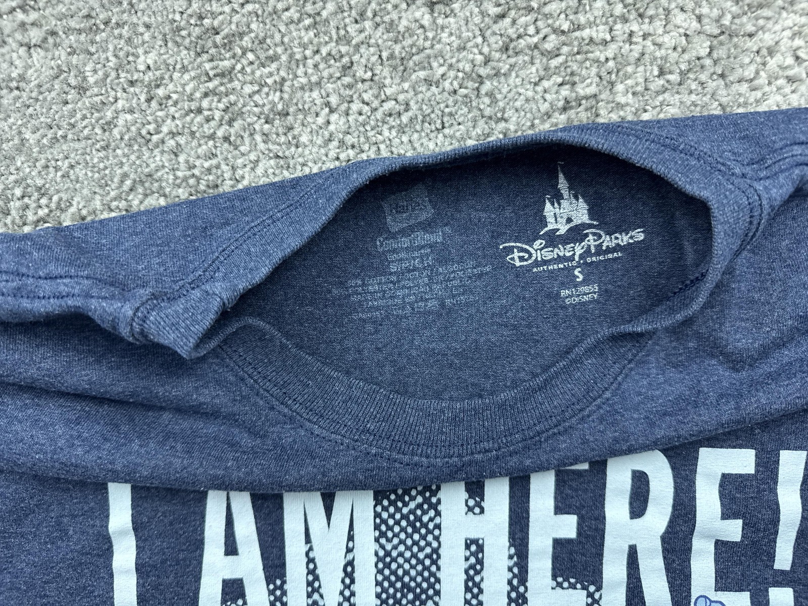 Disney Parks Shirt Mens S Blue Genie Graphic Tagless Cotton Jersey Crewneck gallery