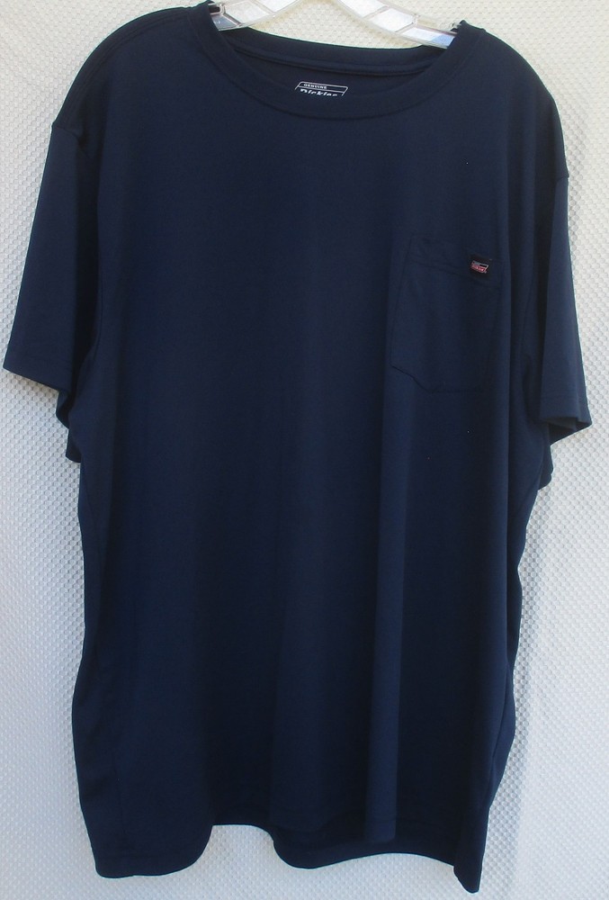 Dickies Genuine Men Blue Logo Pocket Tee – 3XL Short Sleeve 100% Polyester