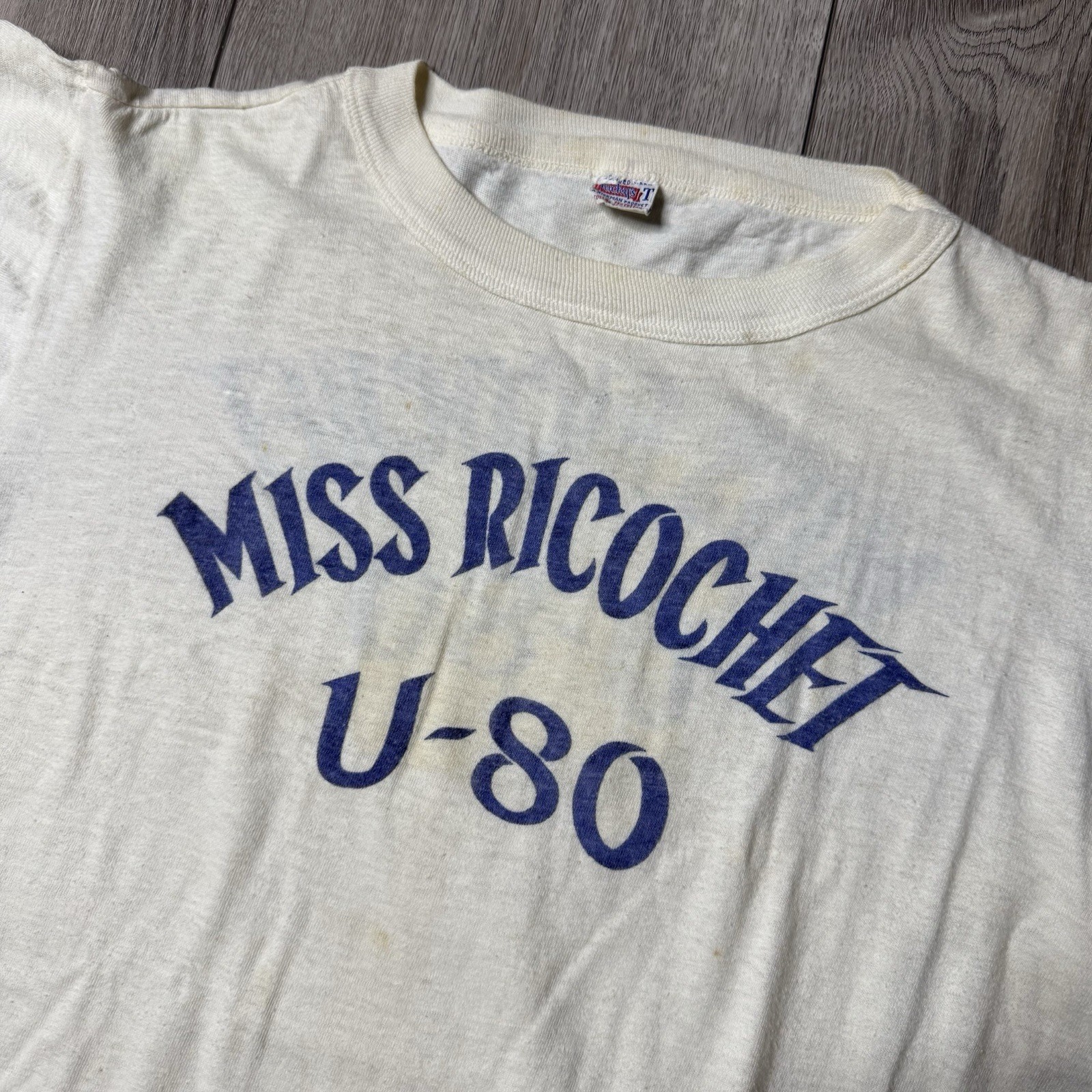 VTG 50s 60s Hydroplane Boat Racing Detroit MI Ricky’s T Shirt Miss Ricochet U-80 gallery
