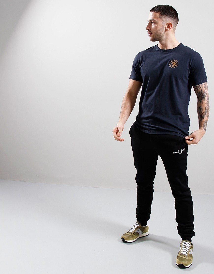Fjallraven L94402 Mens Dark Navy Cotton Blens Logo T Shirt Size M gallery