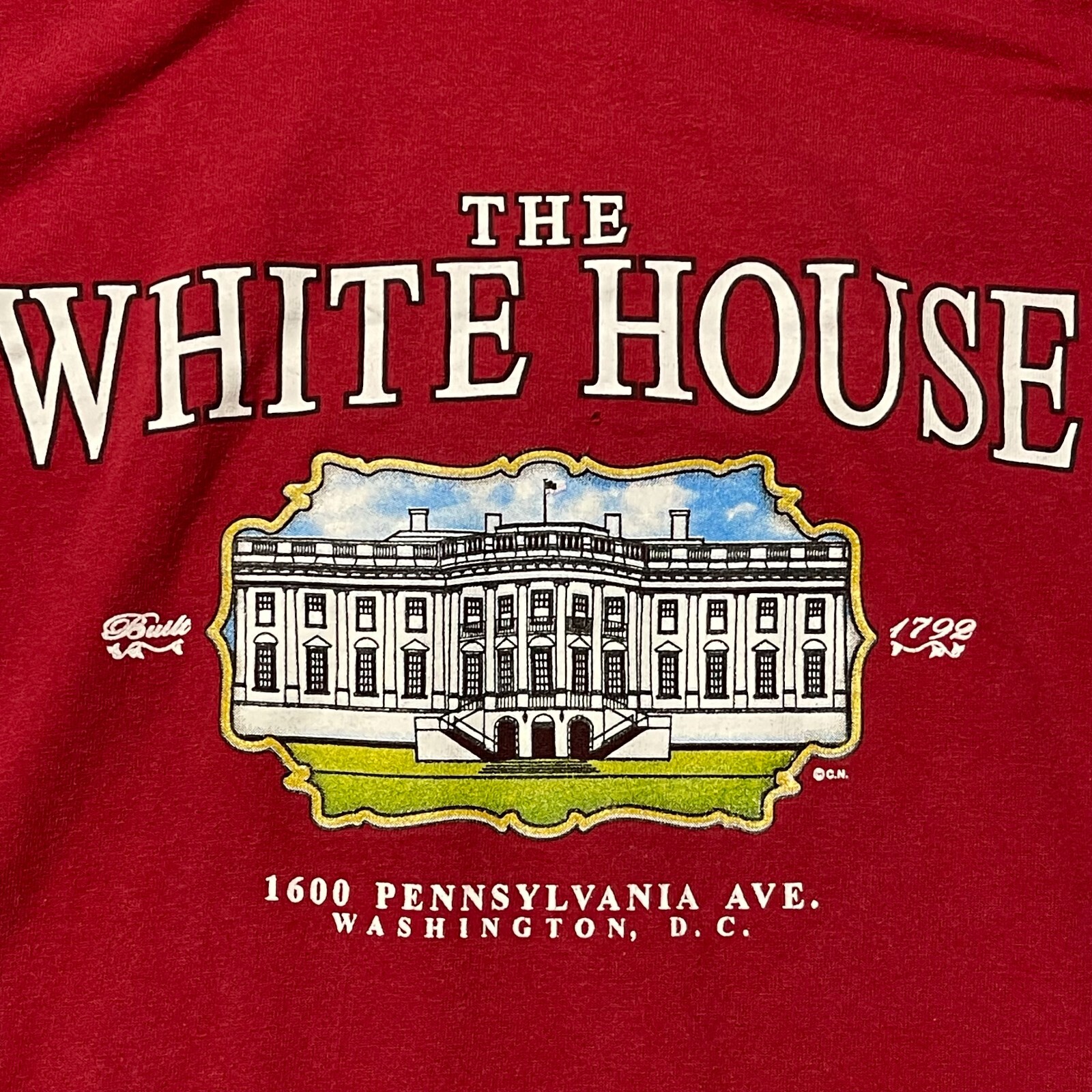 The White House Shirt Adult Small Red Smithsonian Institution Washington DC USA gallery