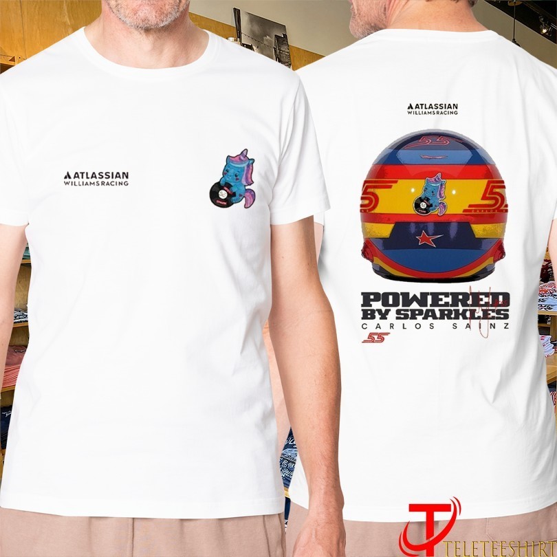 Atlassian Williams Racing Powered By Sparkles Carlos Sainz Unicorn T-shirts