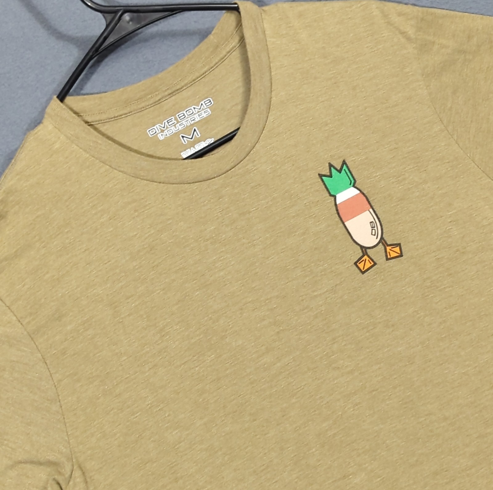 Dive Bomb Industries T-Shirt Men's M Greenish Brown Mallards Print gallery