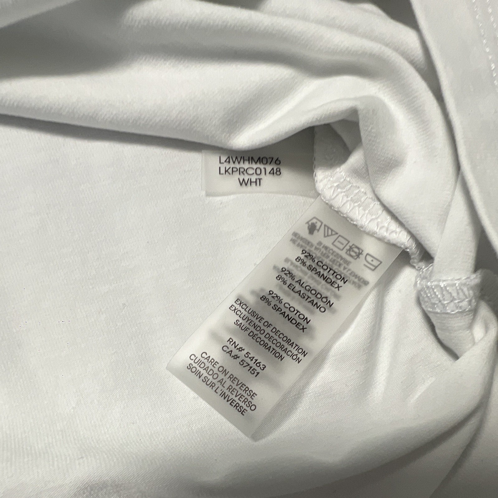 KARL LAGERFELD PARIS Men's White Logo Graphic Print Crew Neck T-Shirt M gallery
