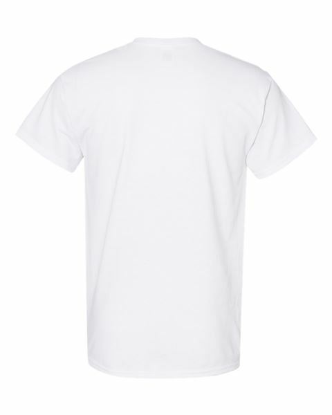 G5000 Gildan Short-Sleeve White T-Shirt Heavy Cotton 5.3oz (W/Tearaway Label) G3 gallery