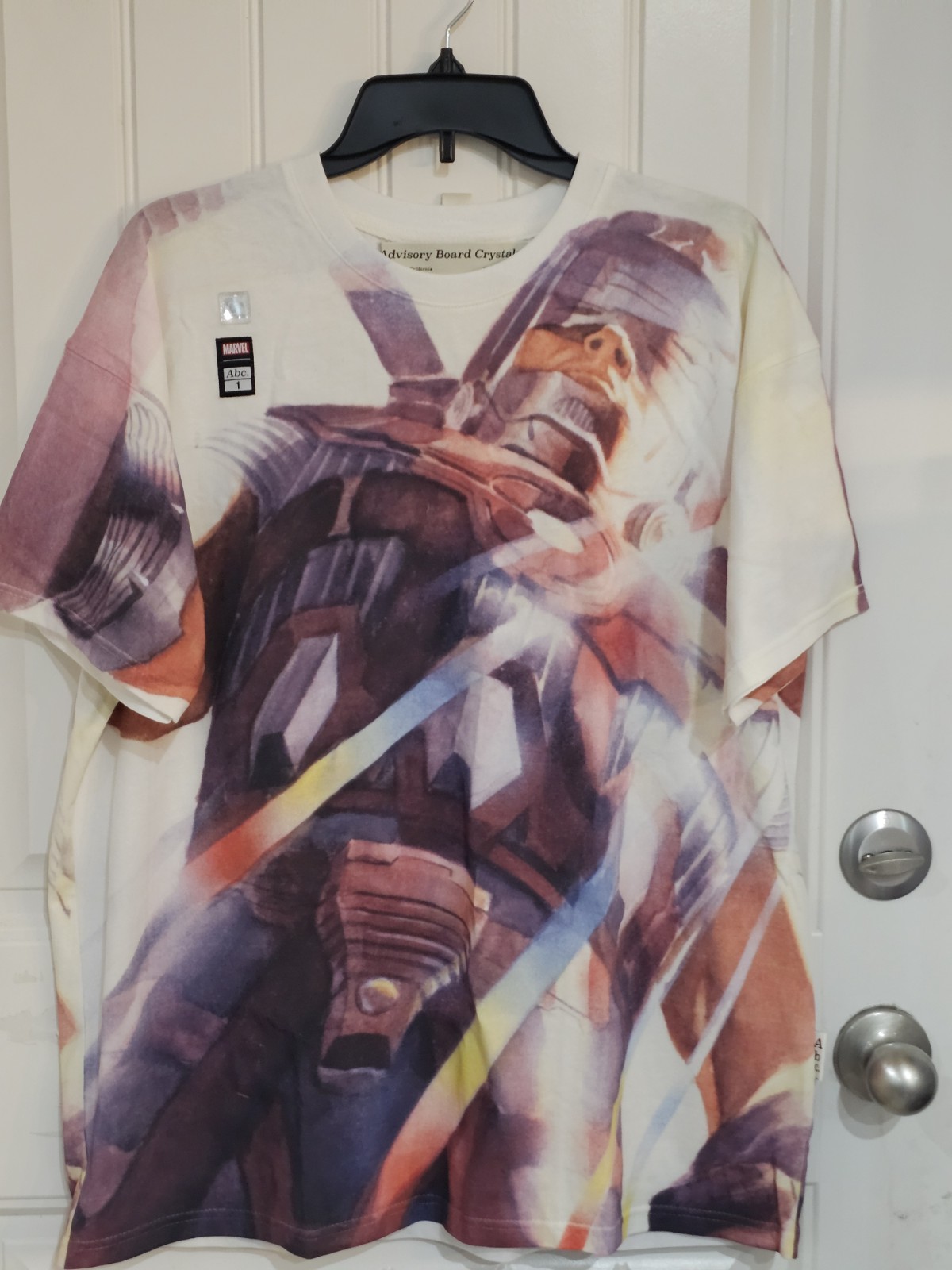 Fantastic 4 Advisory Board Crystals x Marvel Galactus Crew Neck T-Shirt White M