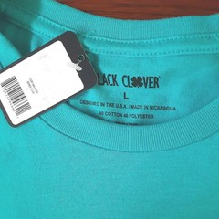 Black Clover Men’s Large Bondi Blue “Bringing Sexy Back” Golf T-Shirt New