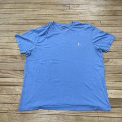 Izod Light Blue Shirt Men XL Active Performance Stretch Preppy Logo Tee 46-48