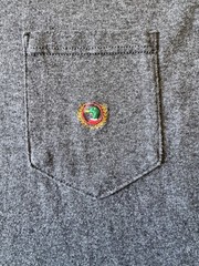 Duck Head Pocket Tee USA Made Gray Heather Vintage 90s Style Cotton M