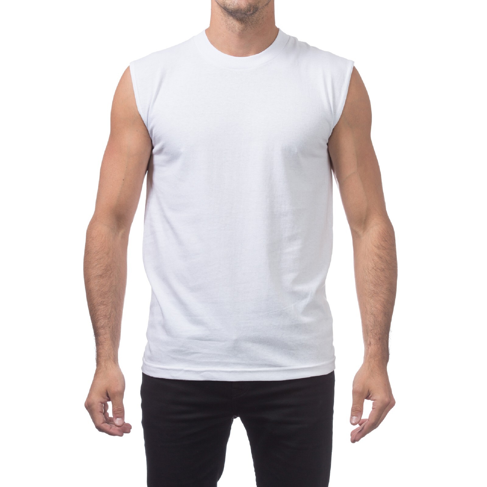 PROCLUB MENS COMFORT MUSCLE TEE PRO CLUB CASUAL SLEEVELESS TANK TOP GYM SUMMER gallery