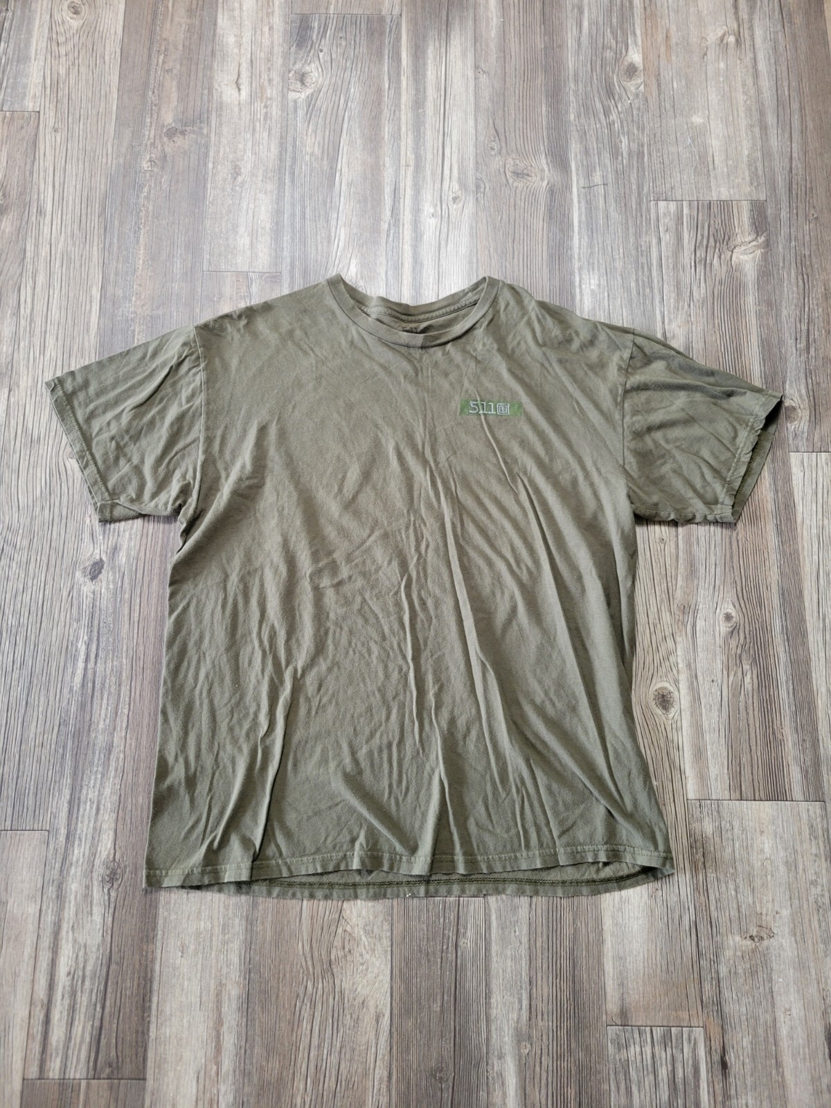 5.11 Tactical Gear Shirt Mens XL Green Flag Graphic Back Hit Comfort Work Wear gallery