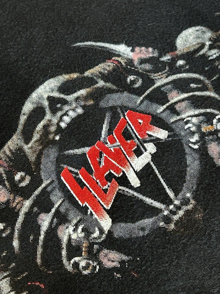 Slayer original vintage Undisputed Attitude Tour T-shirt XL Metallica Winterland
