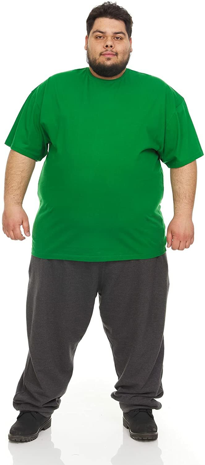 BILLIONHATS 12 Pack Plus Size Men Cotton T-Shirt Bulk Big Tall Short Sleeve gallery