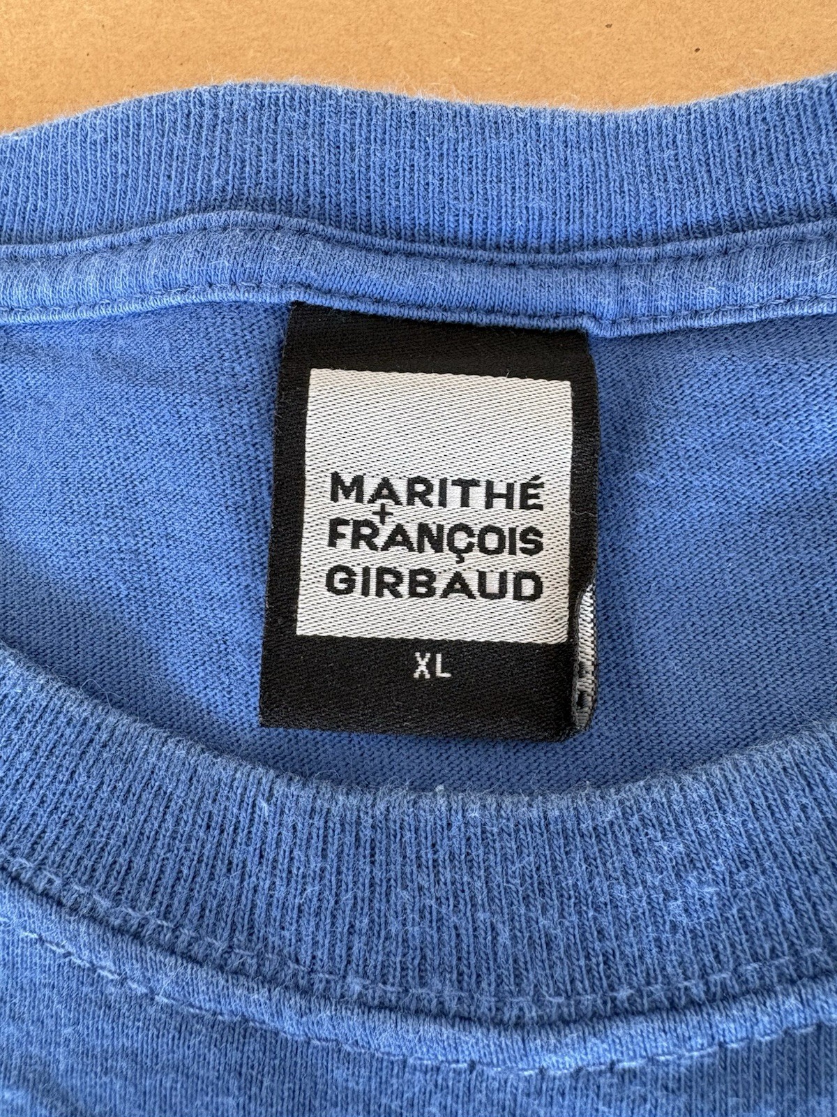 Vintage Marithe Francois Girbaud T-Shirt XL Blue Logo Streetwear Y2K gallery