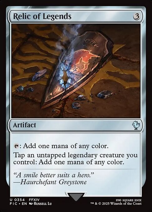 Relic of Legends 354 U Normal FIC MTG NM