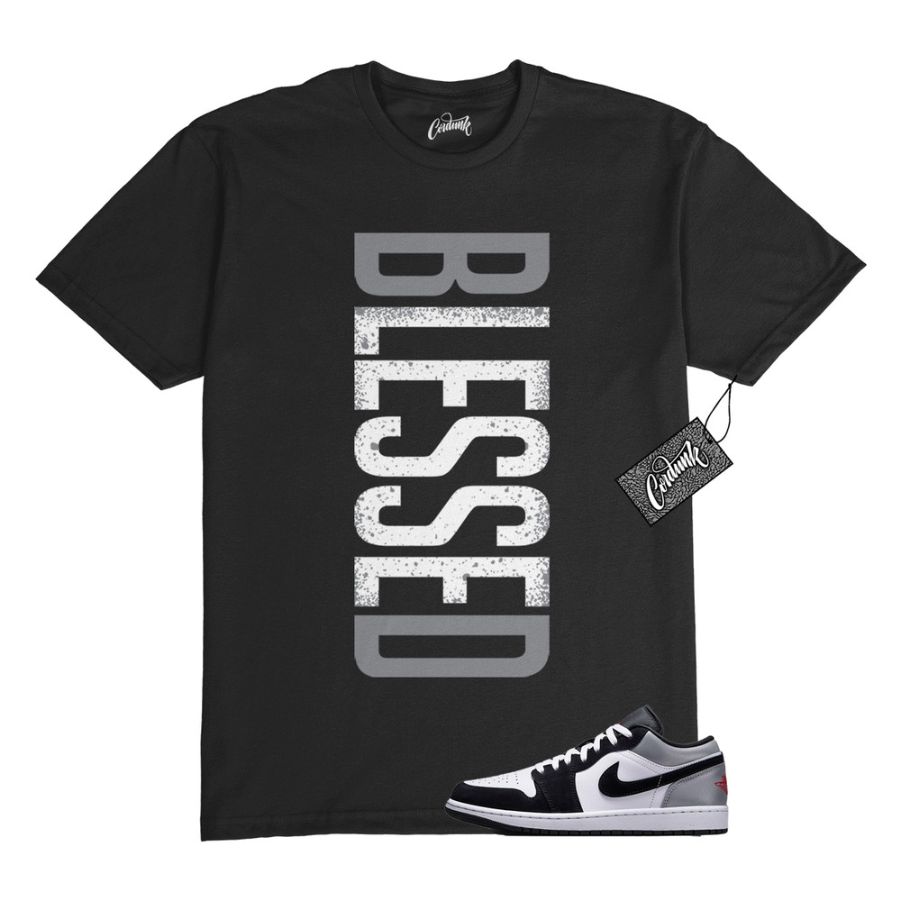 1 Black Matte Silver White Fire Red T Shirt Match VERTBLS