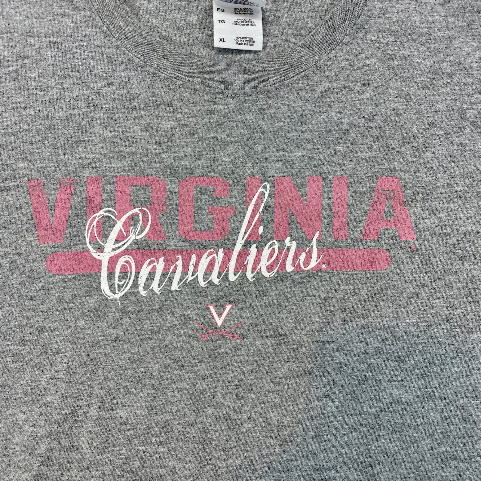 Virginia Cavaliers Mens XL Gray Gildan Graphic T-Shirt Short Sleeve Heavy Cotton gallery