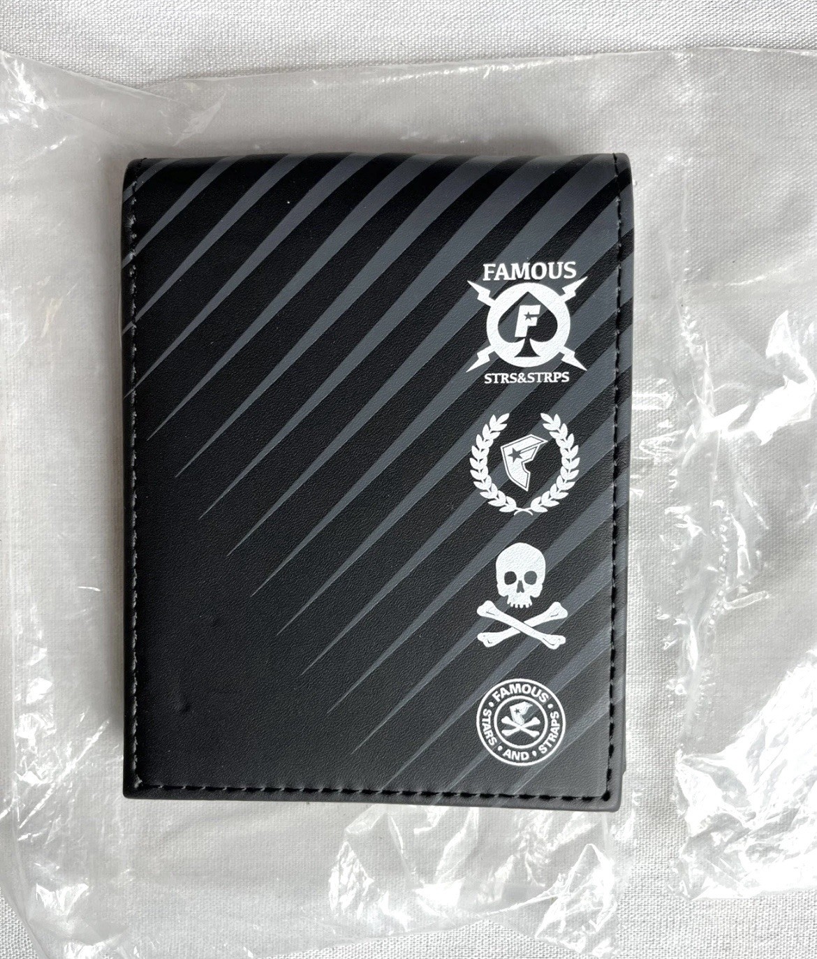 Famous Stars And Straps Black Racing Skull Wallet NWT Travis Barker Blink 182 gallery