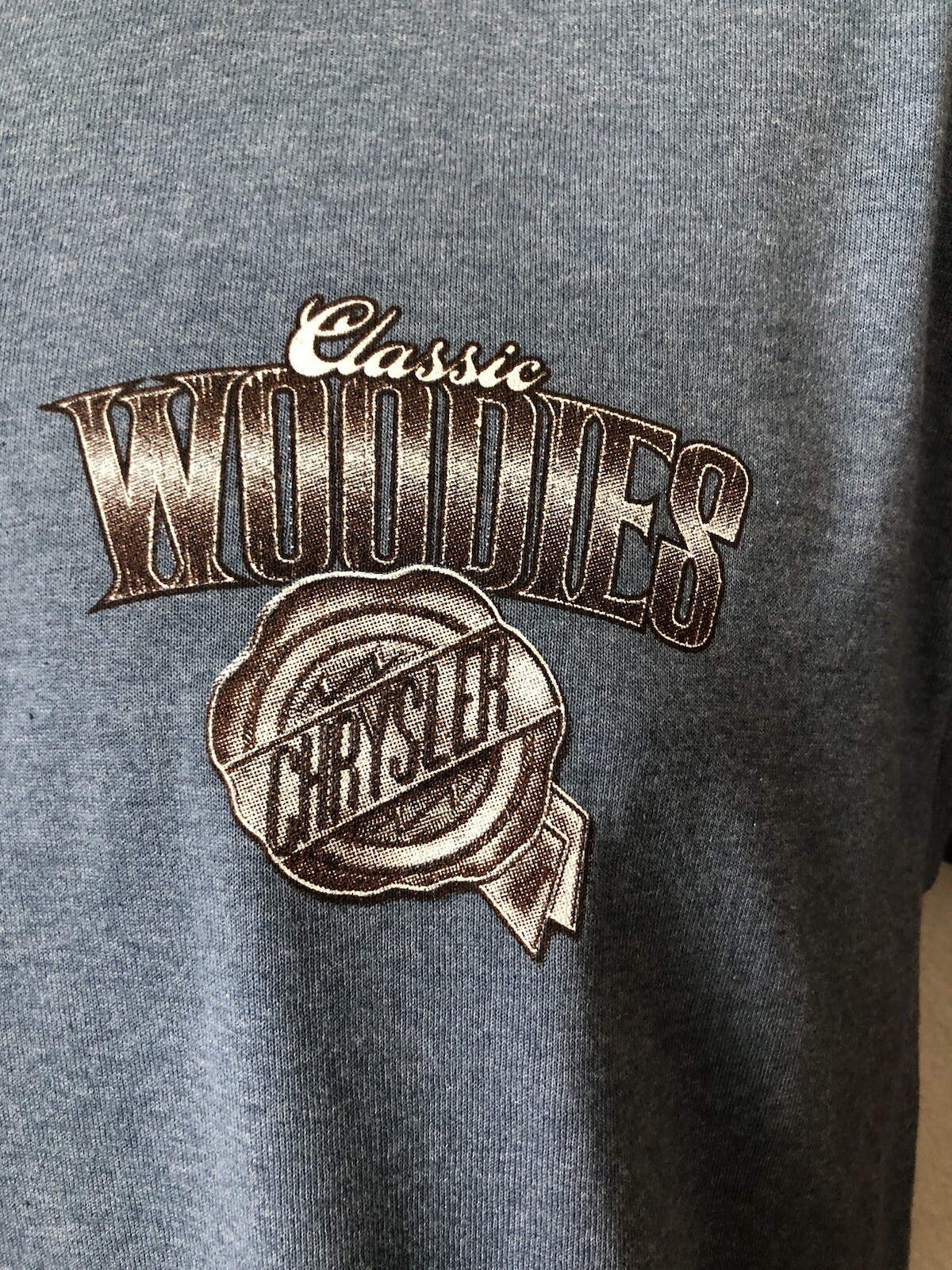 Vintage Cars Chrysler Classic Woodies David Carey Men’s Employee Work T-shirt M gallery